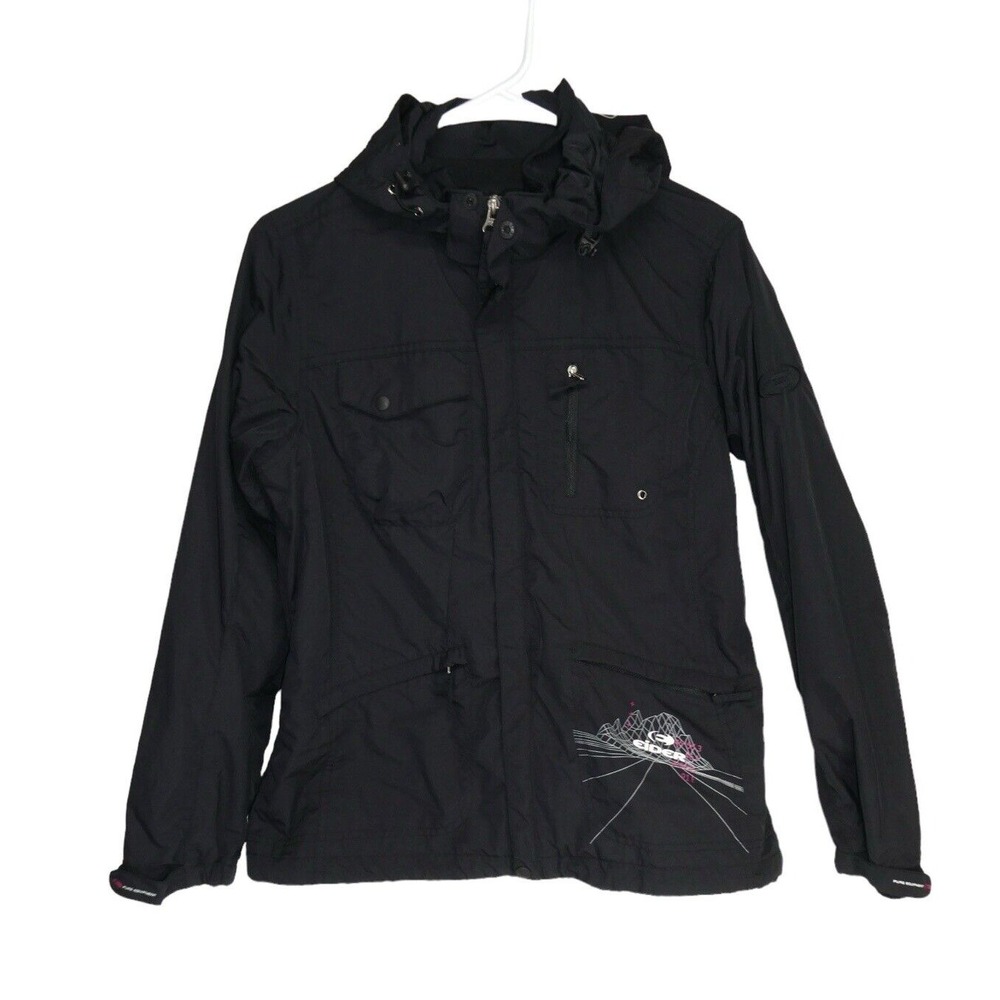 Eider France Women Rain Outdoor Jacket Coat Sz M Removable Hood Pure‎ Equipment